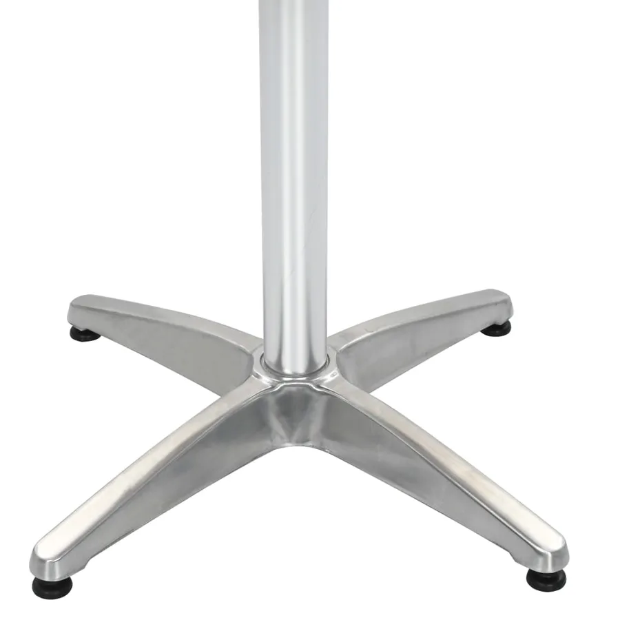 Table de jardin Argenté 60x60x70 cm Aluminium et WPC - 5