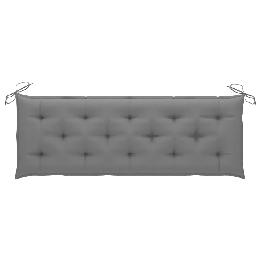 Banc de jardin 3 places avec coussin 150 cm Bois d'eucalyptus - 9