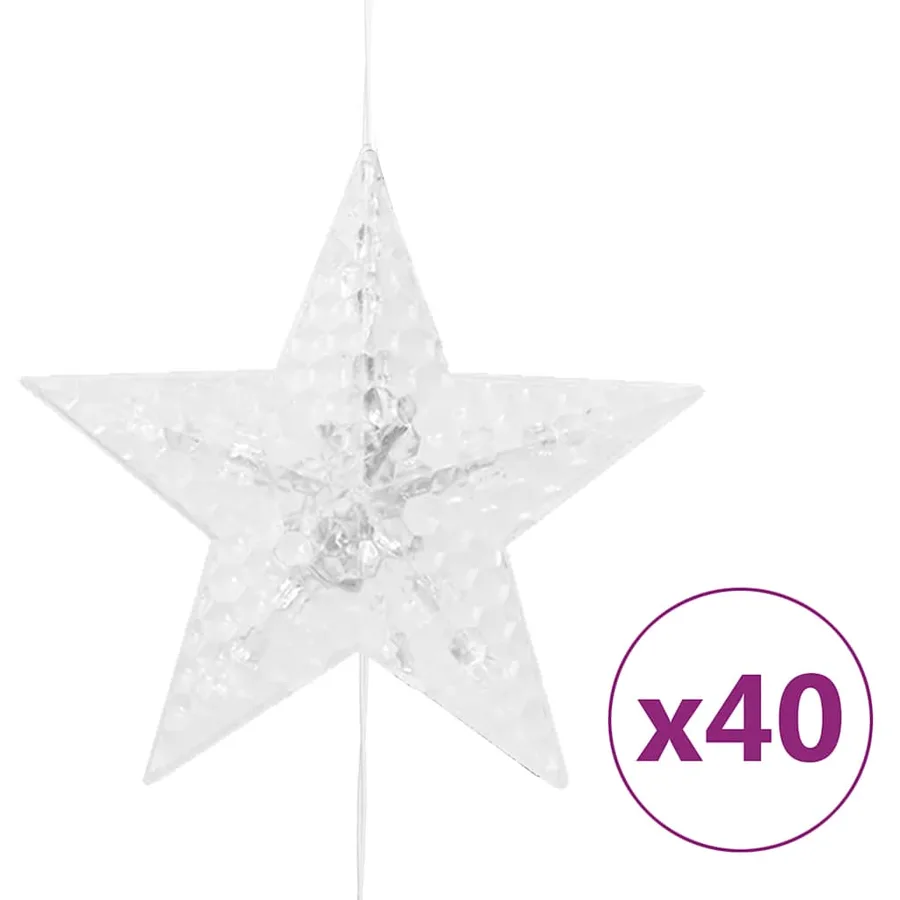 Guirlande lumineuse à étoiles LED 200 LED Blanc 8 fonctions - 4