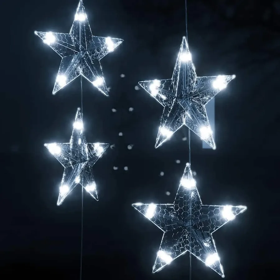 Guirlande lumineuse à étoiles LED 200 LED Blanc 8 fonctions - 5