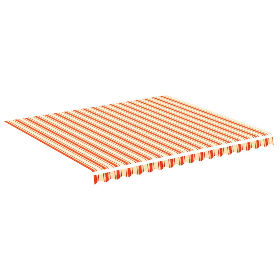 Tissu de remplacement pour auvent Jaune et orange 4x3,5 m - 2