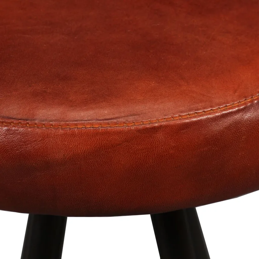 Ensemble de bar 9 pcs Bois d'acacia solide et cuir véritable - 10