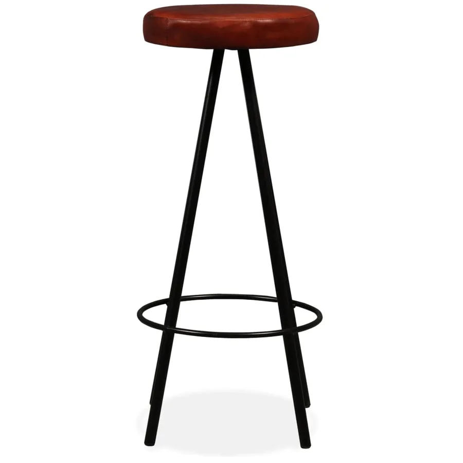 Ensemble de bar 9 pcs Bois d'acacia solide et cuir véritable - 13