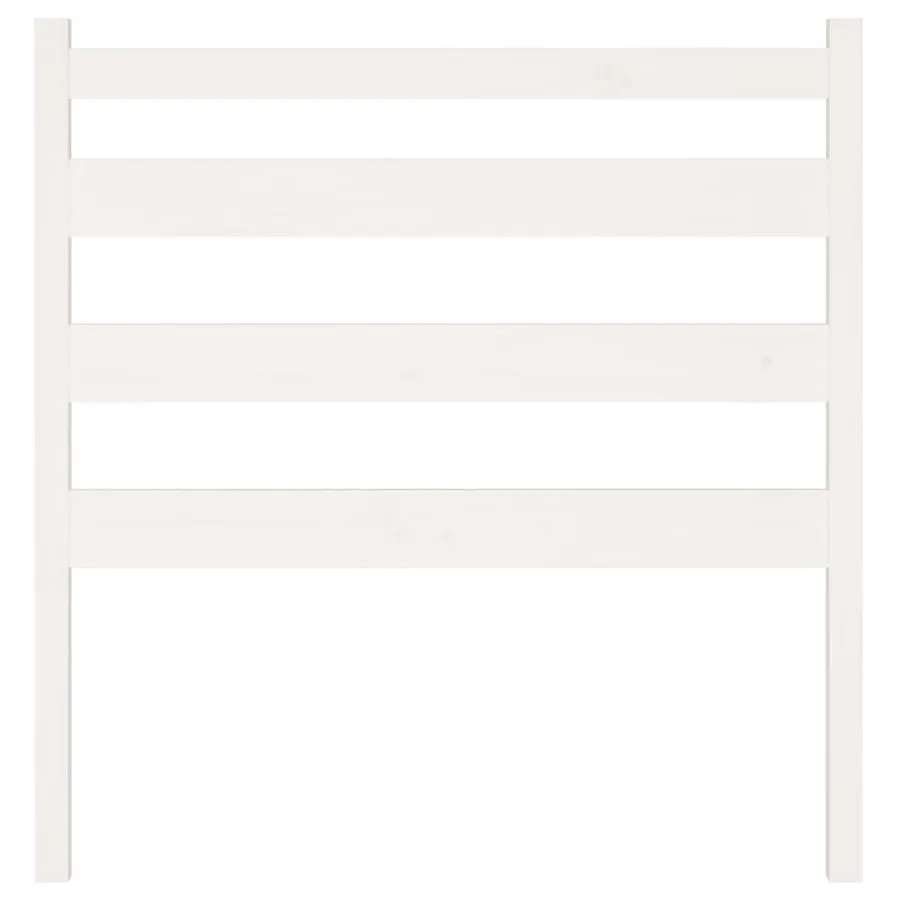 Tête de lit Blanc 106x4x100 cm Bois massif de pin - 4