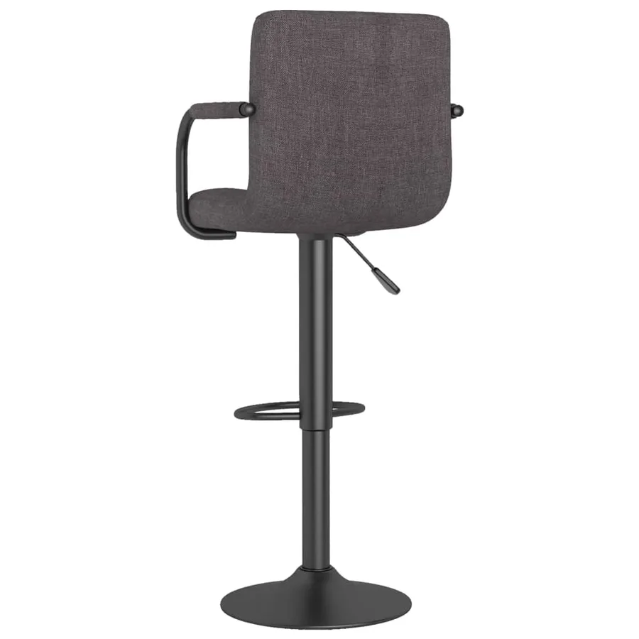 Tabourets de bar lot de 2 taupe tissu - 6