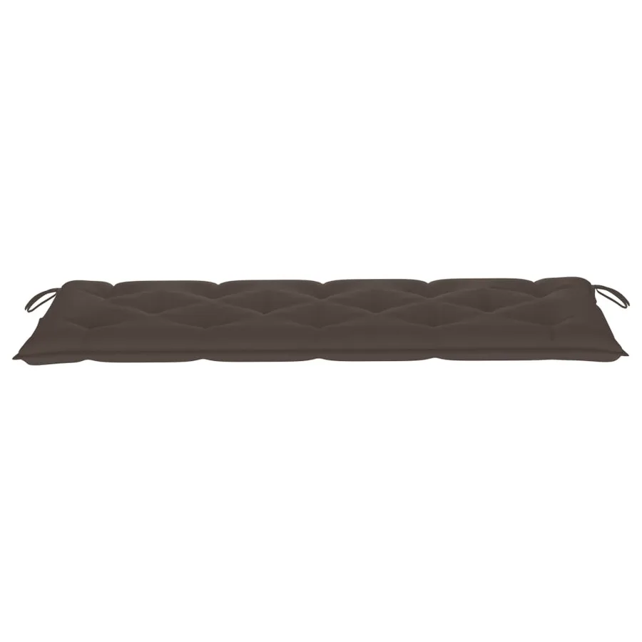 Banc de jardin 3 places avec coussin 150 cm Bois d'eucalyptus - 8