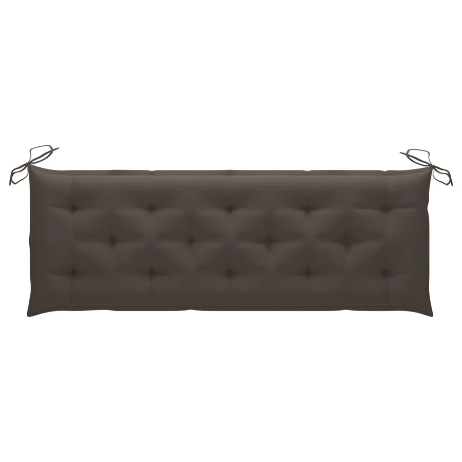 Banc de jardin 3 places avec coussin 150 cm Bois d'eucalyptus - 9
