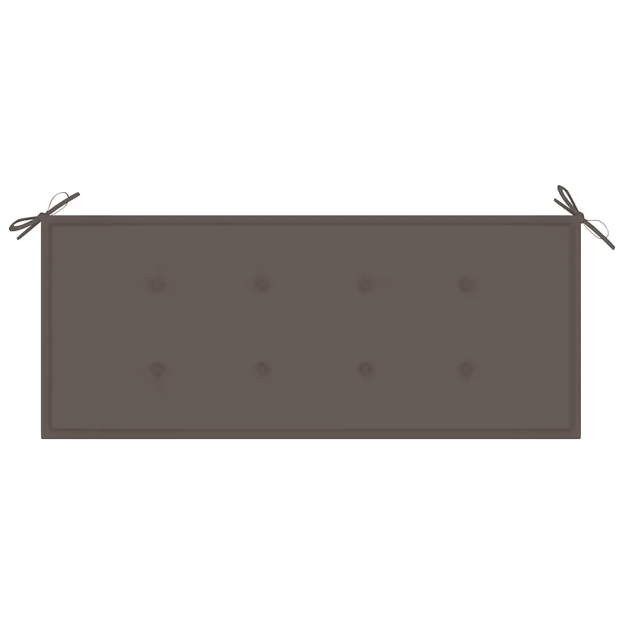 Banc de jardin 2 places avec coussin 120 cm Gris Eucalyptus - 6
