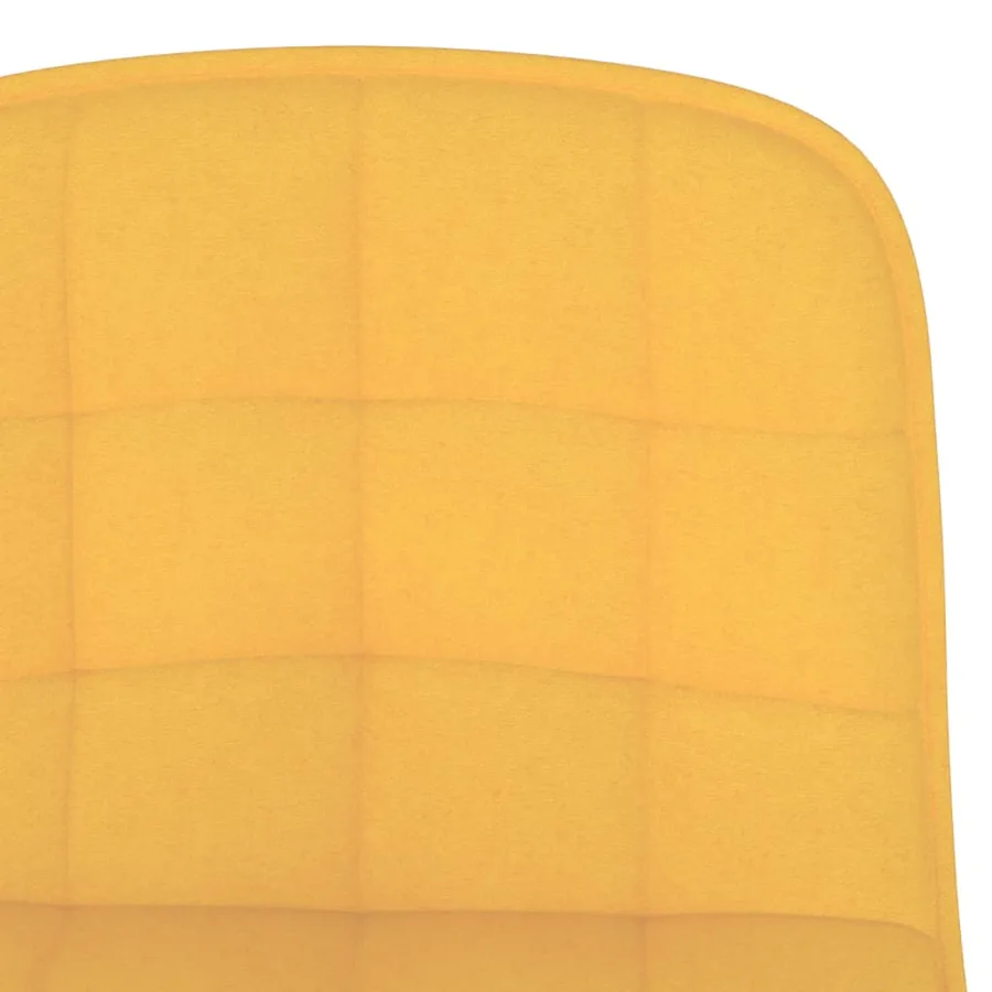 Tabourets de bar lot de 2 jaune tissu - 8