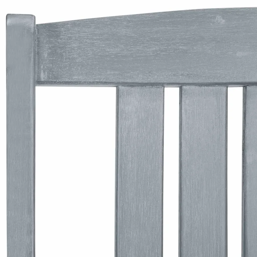 Chaises de jardin et coussins lot de 6 Bois acacia massif Gris - 9