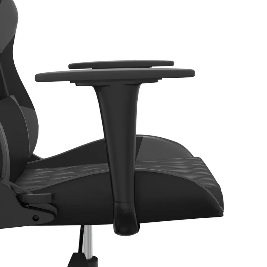 Chaise de jeu Noir et gris Similicuir - 9