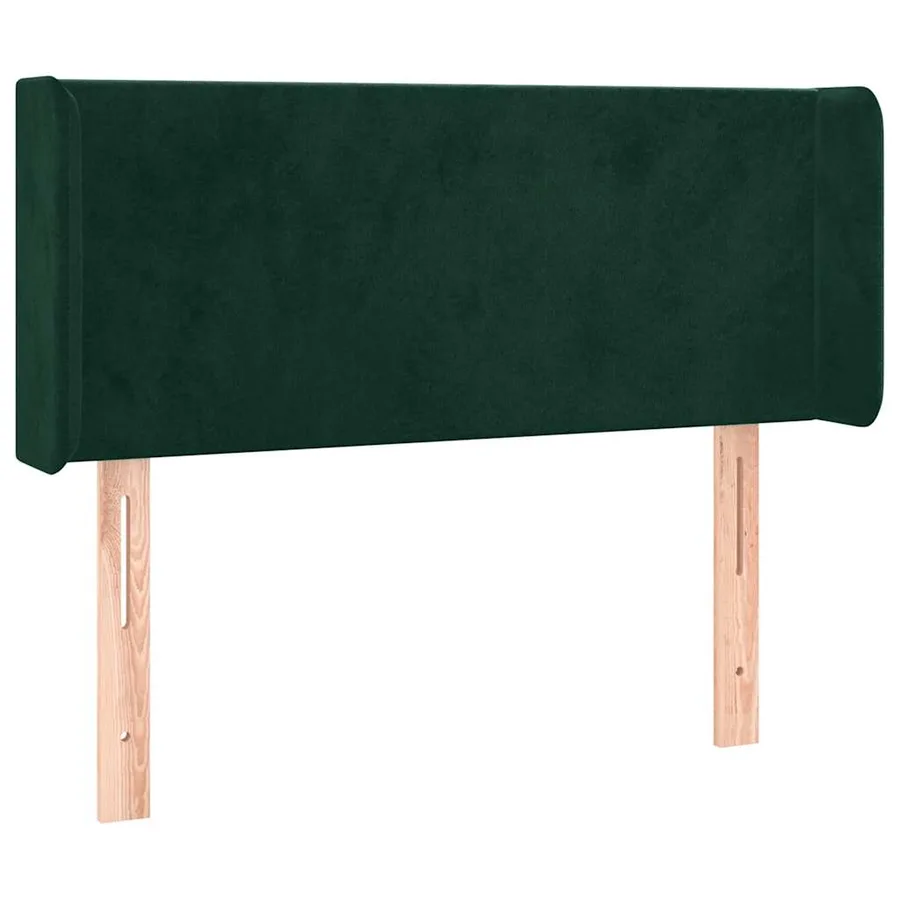 Tête de lit à LED Vert foncé 103x16x78/88 cm Velours - 3