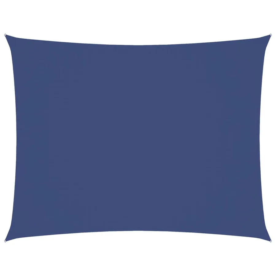 Voile de parasol tissu oxford rectangulaire 3x6 m bleu - 2