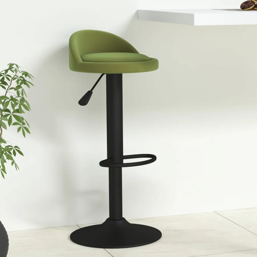 Tabouret de bar Vert clair Velours
