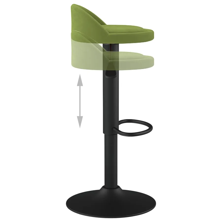 Tabouret de bar Vert clair Velours - 6