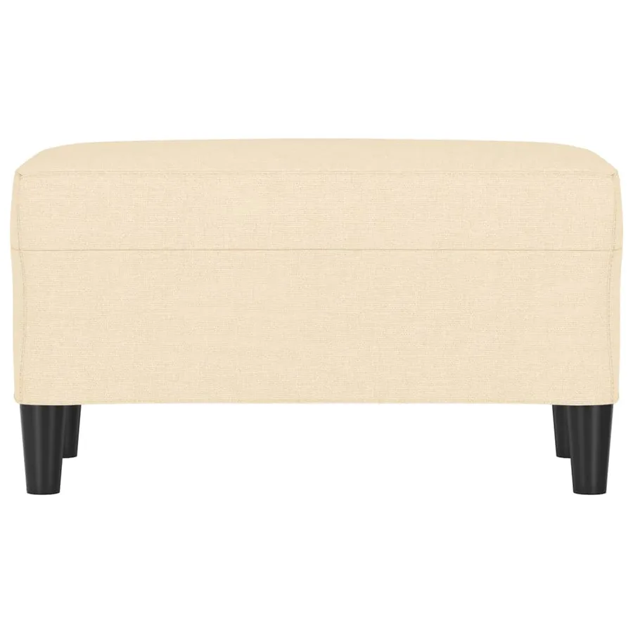 Banc Crème 70x35x41 cm Tissu - 3