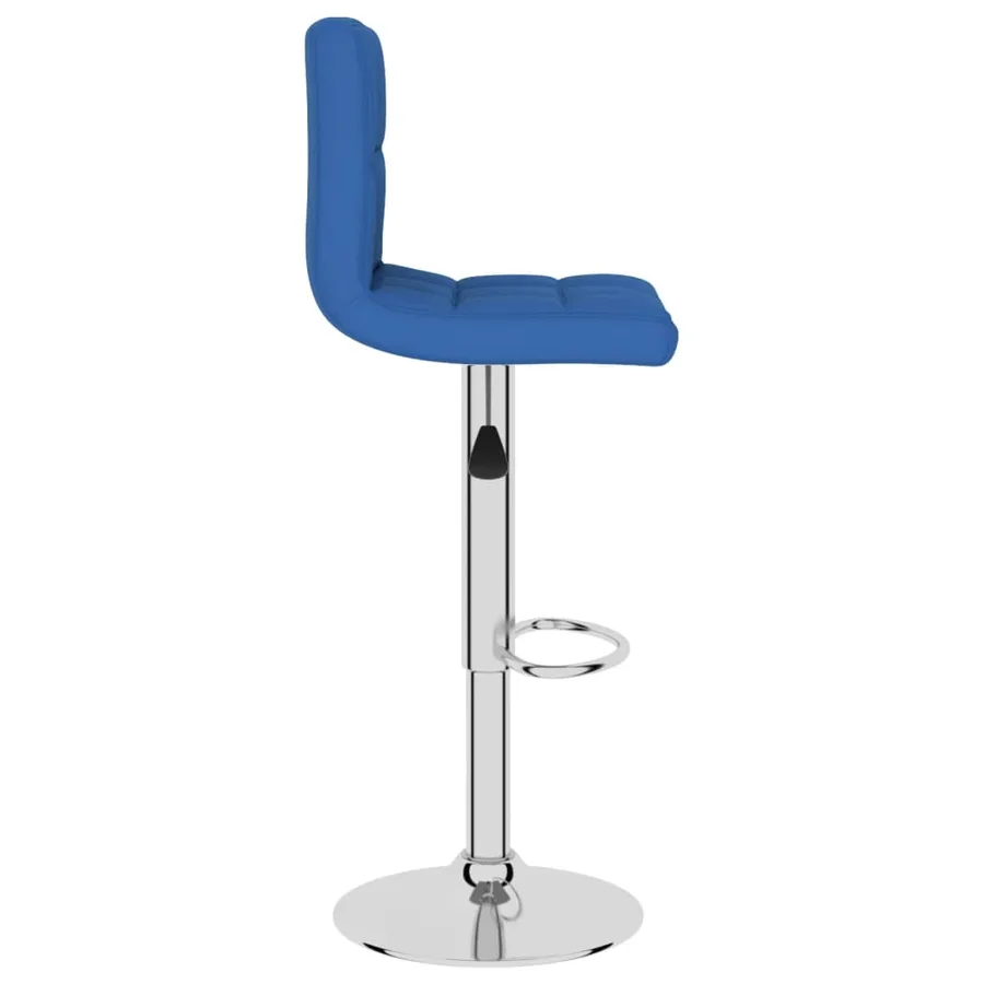 Tabouret de bar Bleu Tissu - 4