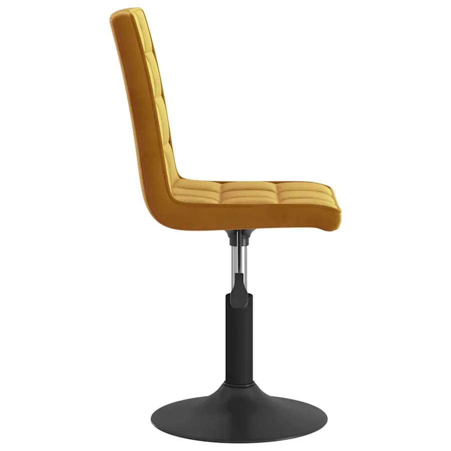 Chaises pivotantes à manger lot de 2 marron velours - 5