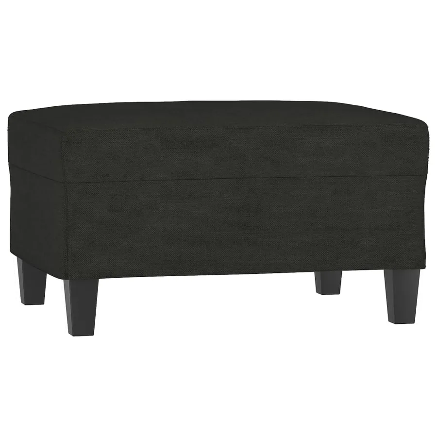 Repose-pied Noir 70x55x41 cm Tissu - 2