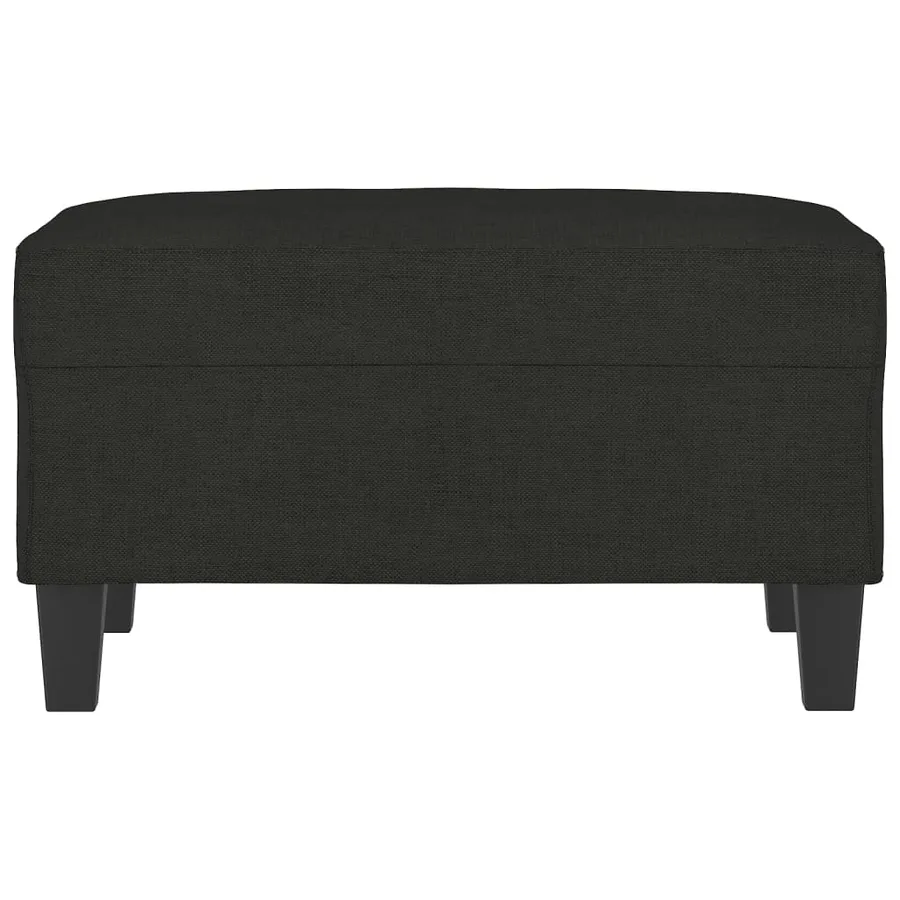 Repose-pied Noir 70x55x41 cm Tissu - 3