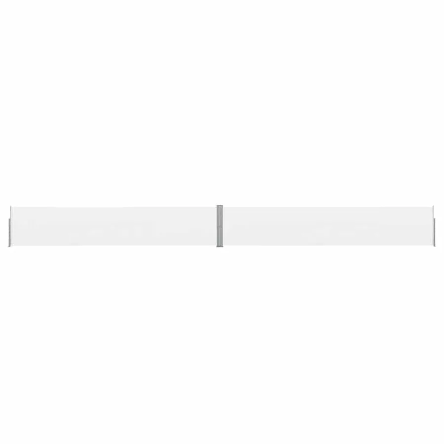 Auvent latéral rétractable de patio 140x1200 cm Crème