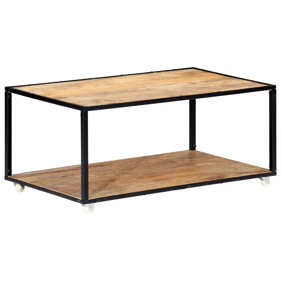 Table basse 90x50x40 cm Bois de récupération solide - 13