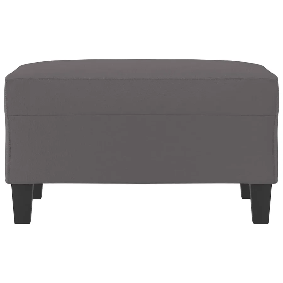 Repose-pied Gris 70x55x41 cm Similicuir - 3