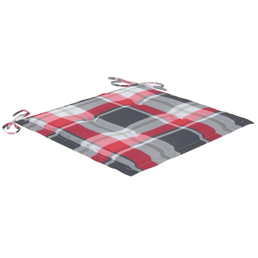 Chaises de jardin avec coussins lot de 2 Acacia solide et acier - 7