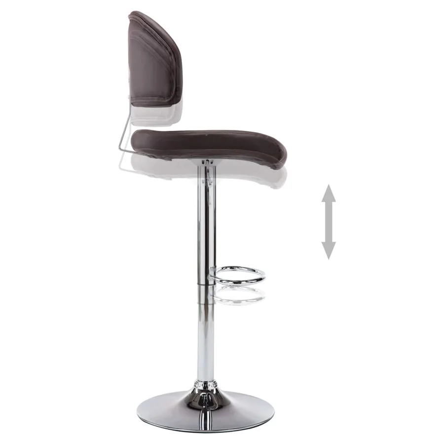 Tabouret de bar Marron Similicuir - 5