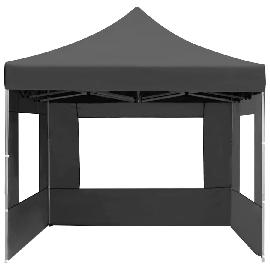 Tente de réception pliable à parois Aluminium 4,5x3m Anthracite - 5