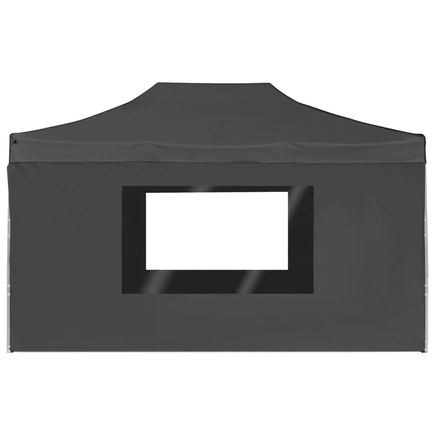 Tente de réception pliable à parois Aluminium 4,5x3m Anthracite - 6