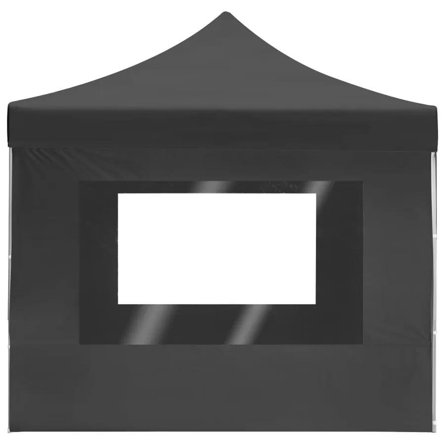 Tente de réception pliable à parois Aluminium 4,5x3m Anthracite - 7