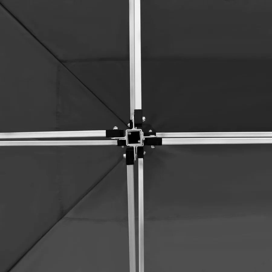 Tente de réception pliable à parois Aluminium 4,5x3m Anthracite - 9