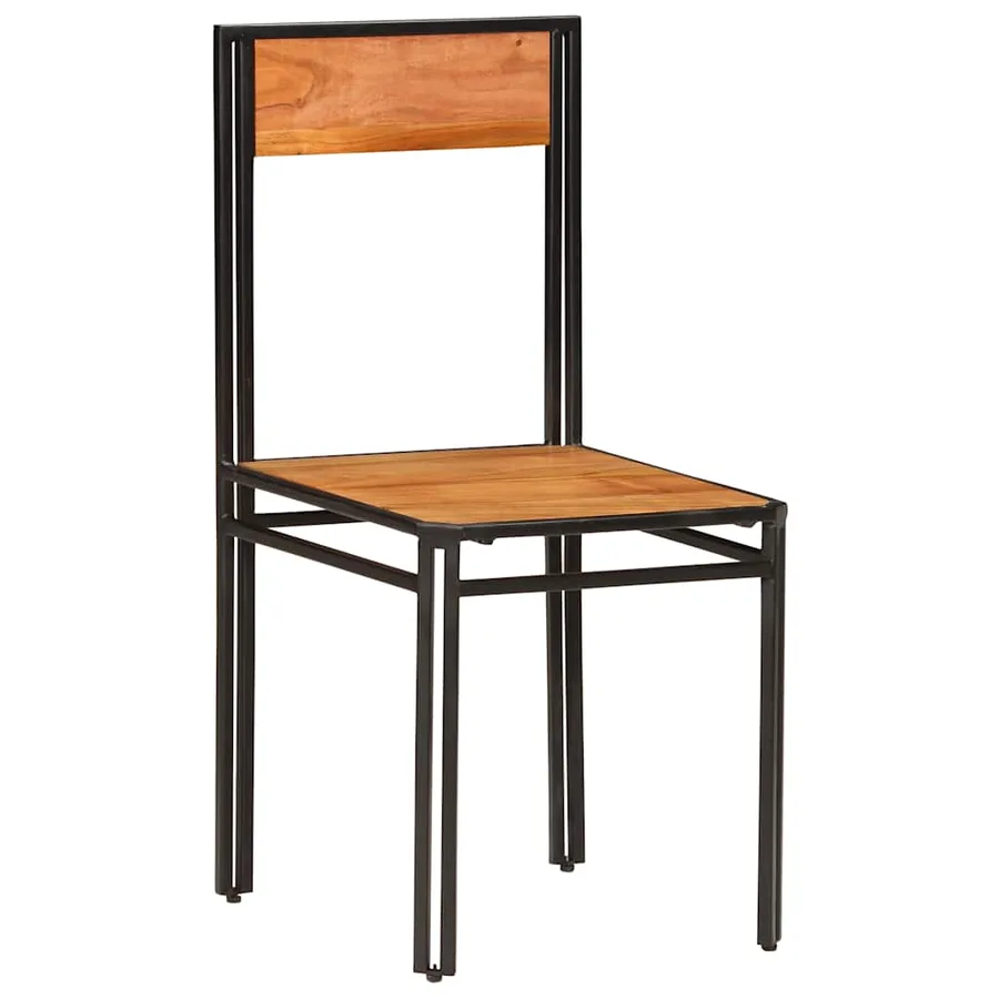 Chaises à manger lot de 4 bois d'acacia massif - 13