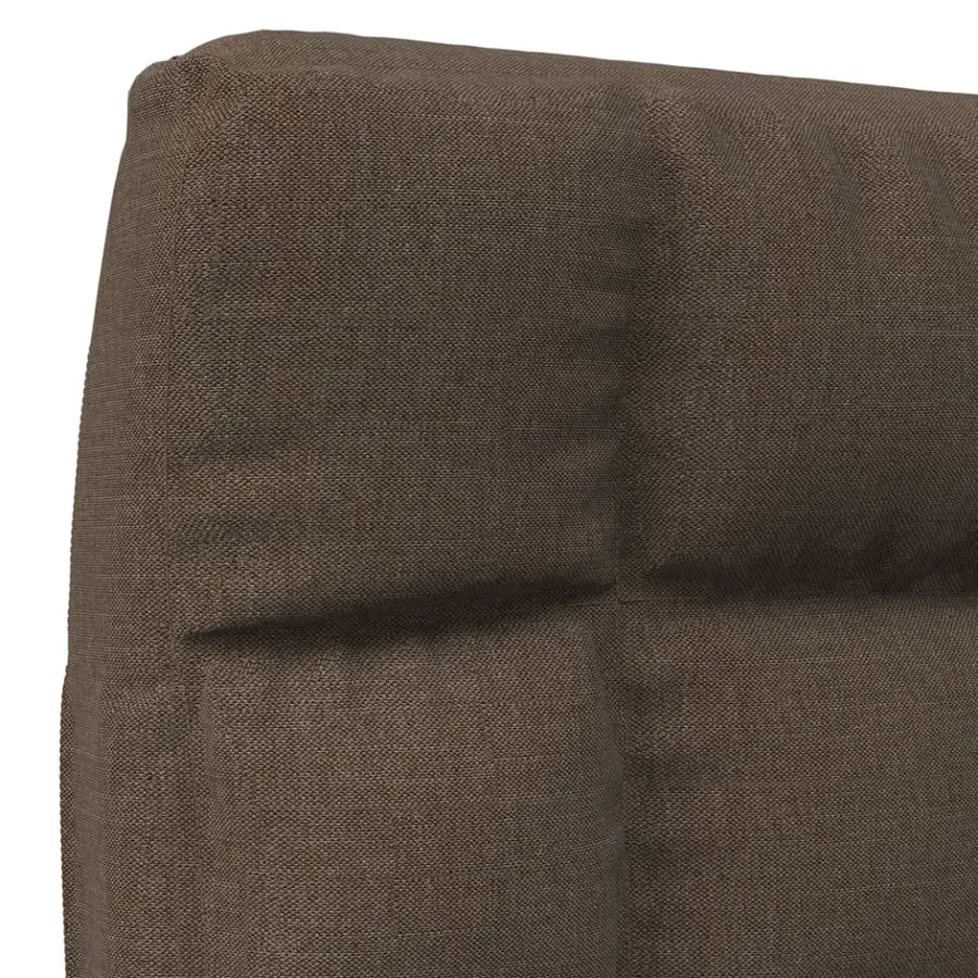 Chaise pliable de sol Marron Tissu - 7