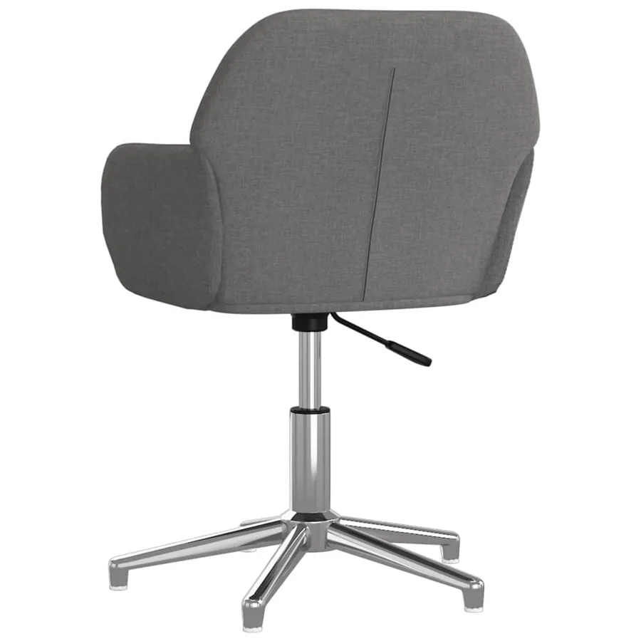 Chaises pivotantes à manger lot de 2 Gris clair Tissu - 6