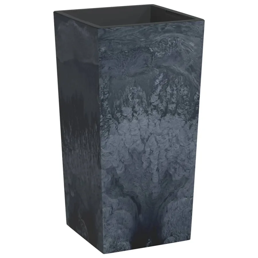 Jardinière et intérieur amovible anthracite 21/49L aspect béton - 2