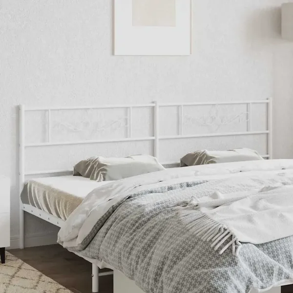 Tête de lit de remplacement métal blanc 193 cm