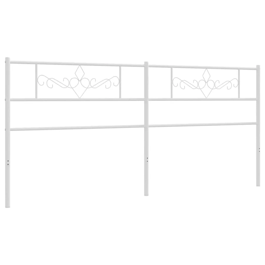 Tête de lit de remplacement métal blanc 193 cm - 4