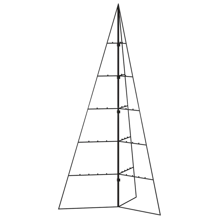 Arbre de Noël en métal pour décoration noir 100 cm - 2