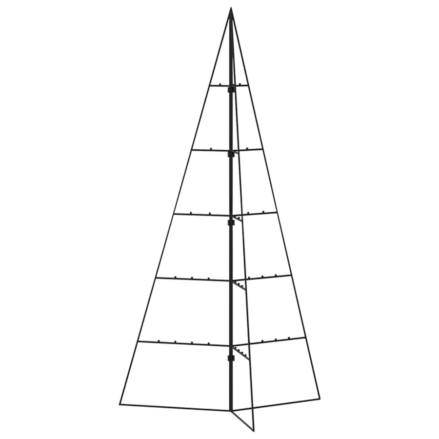 Arbre de Noël en métal pour décoration noir 100 cm - 4