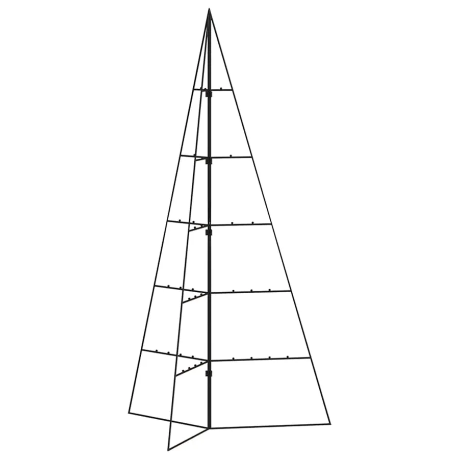 Arbre de Noël en métal pour décoration noir 100 cm - 5