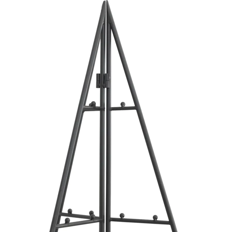 Arbre de Noël en métal pour décoration noir 100 cm - 6