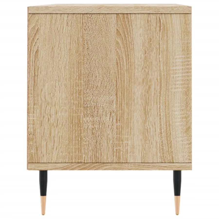 Meuble TV chêne sonoma 100x34,5x44,5 cm bois d'ingénierie - 7