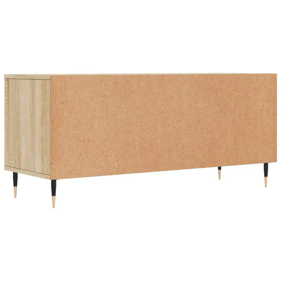 Meuble TV chêne sonoma 100x34,5x44,5 cm bois d'ingénierie - 8