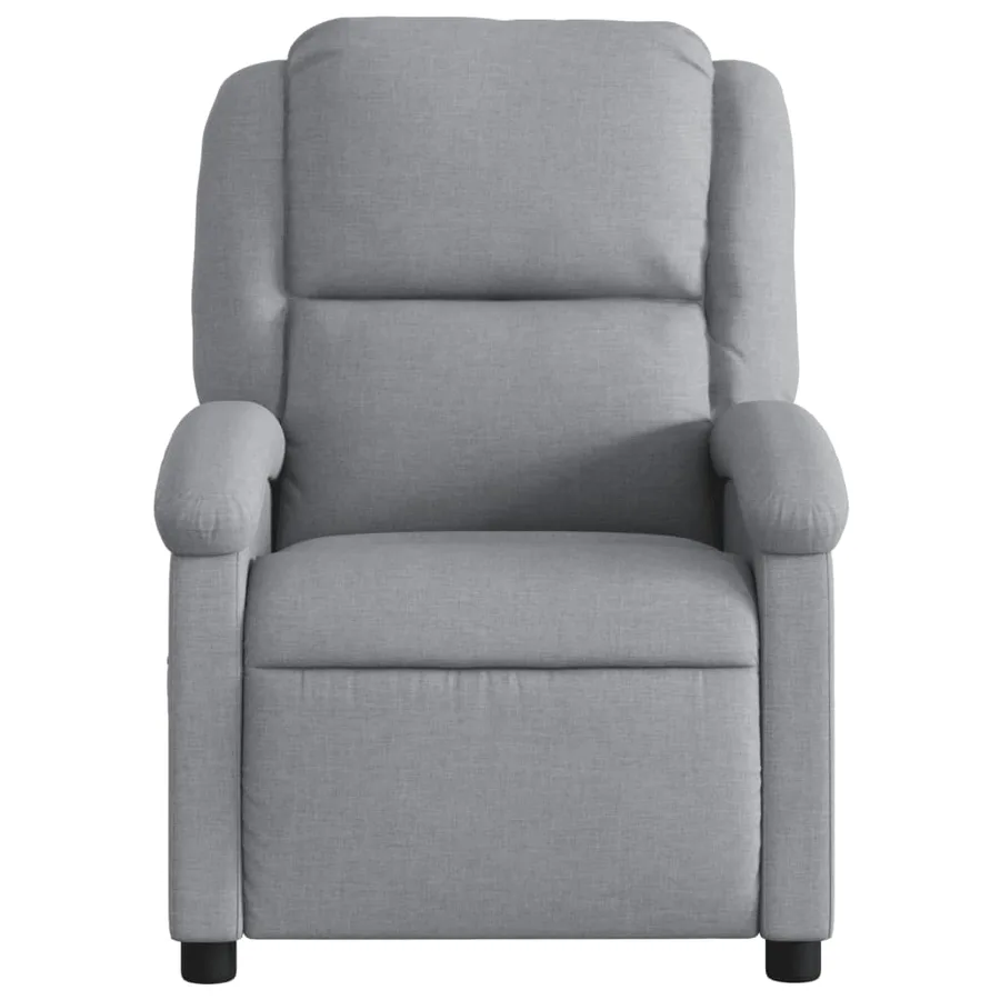 Fauteuil de massage inclinable Gris clair Tissu - 4