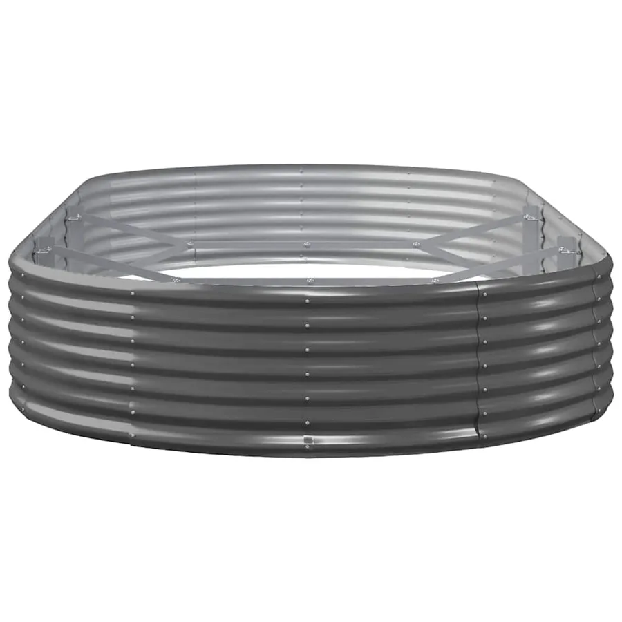 Lit surélevé de jardin Acier galvanisé Anthracite - 4