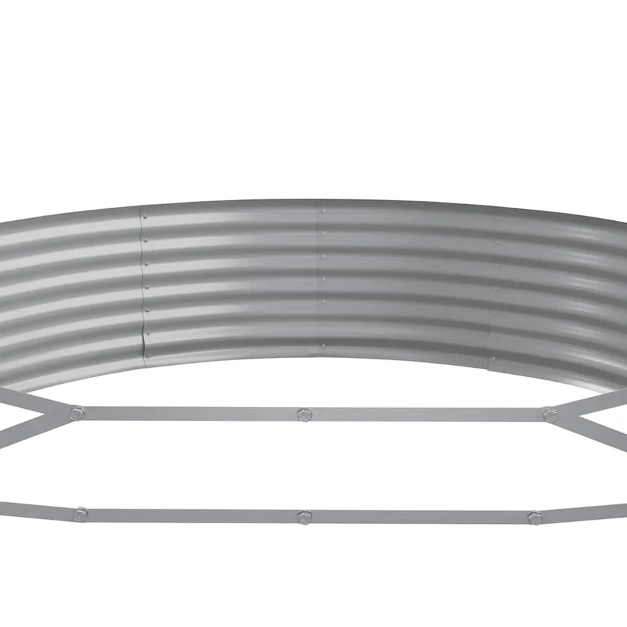 Lit surélevé de jardin Acier galvanisé Anthracite - 5