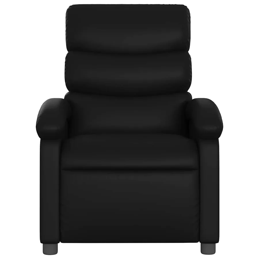 Fauteuil inclinable noir similicuir - 3