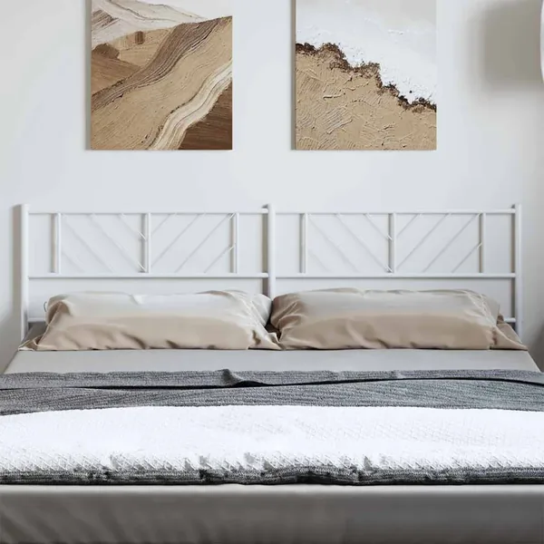 Tête de lit de remplacement métal blanc 193 cm